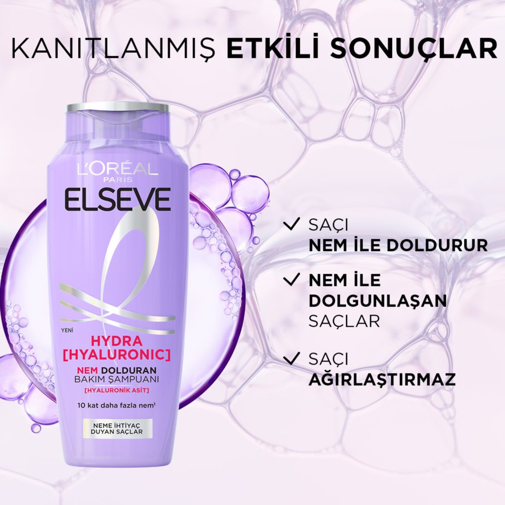 Elseve Hydra Nem Dolduran Bakım Şampuan 300 Ml