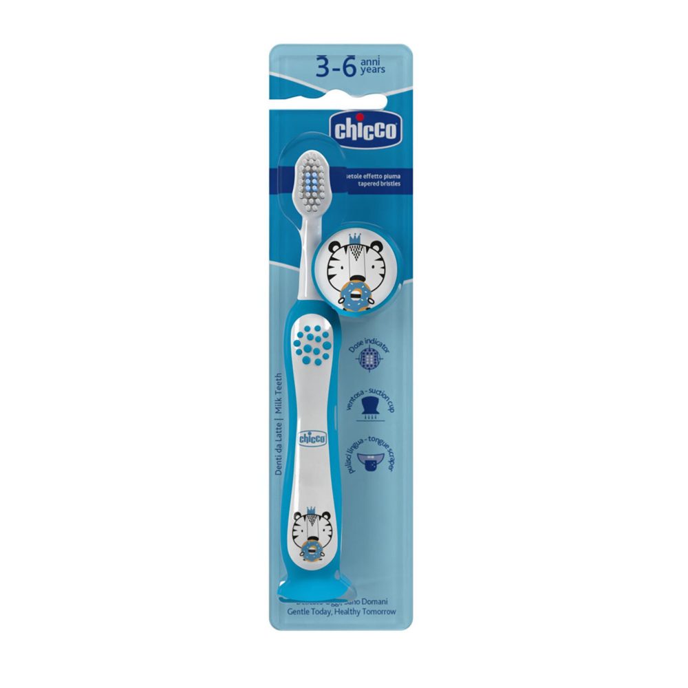 Chicco Diş Fırçası 3-6 Yaş Tiger Mavi