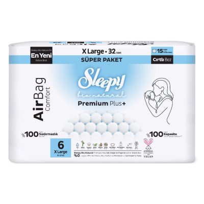Sleepy Bio Natural Airbag No 6 XL 32'li