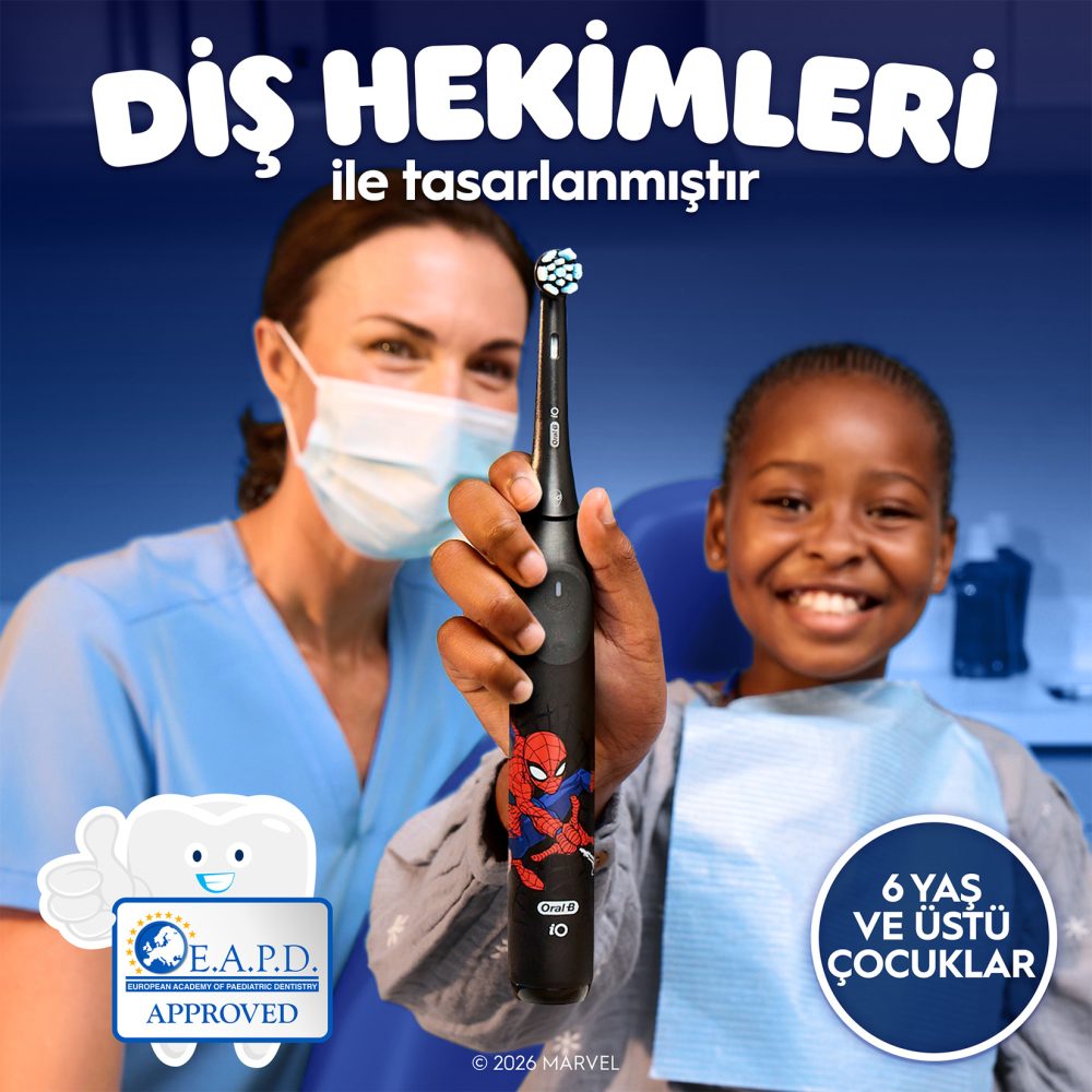 Oral-B iO Çocuk 6+ Spiderman Şarjlı Diş Fırçası
