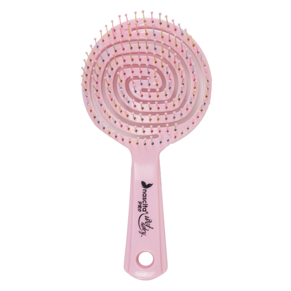 Nascita 3D Flexi Kont.Açma Tarama Saç Fırçası Pembe