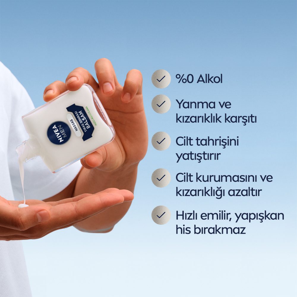 NIVEA MEN Erkek Hassas Ciltler İçin Tıraş Sonrası Balsam 100 ml