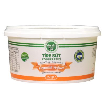 Tire Süt Kooperatifi Organik Kaymaklı Yoğurt 750G