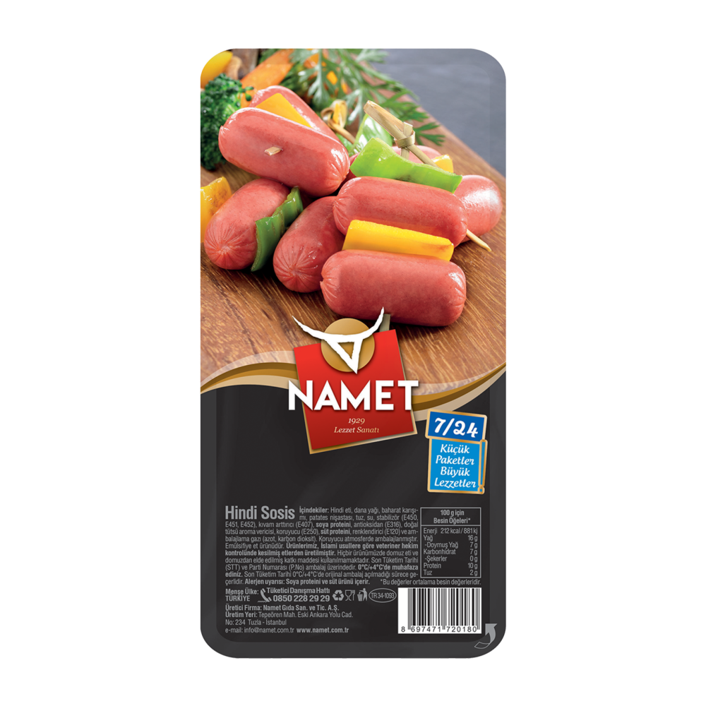 Namet Hindi Sosis 7/24 140 G