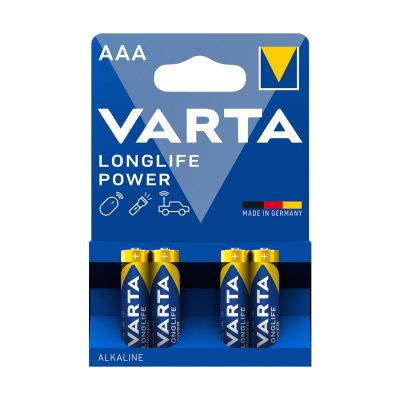 Varta Longlife Power AAA İnce Kalem Pil 4'lü Paket (Alkalin)