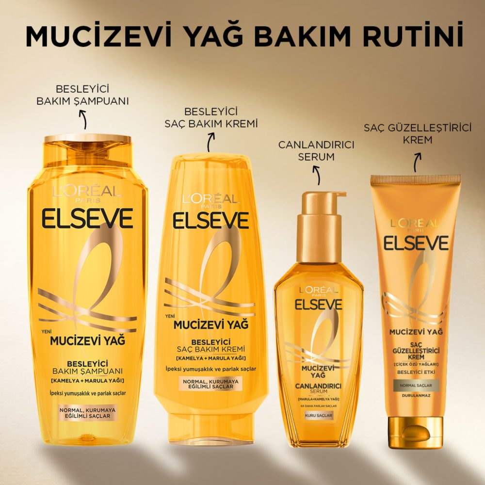 Elseve Mucizevi Yağ Besleyici Bakım Şampuanı 300 Ml