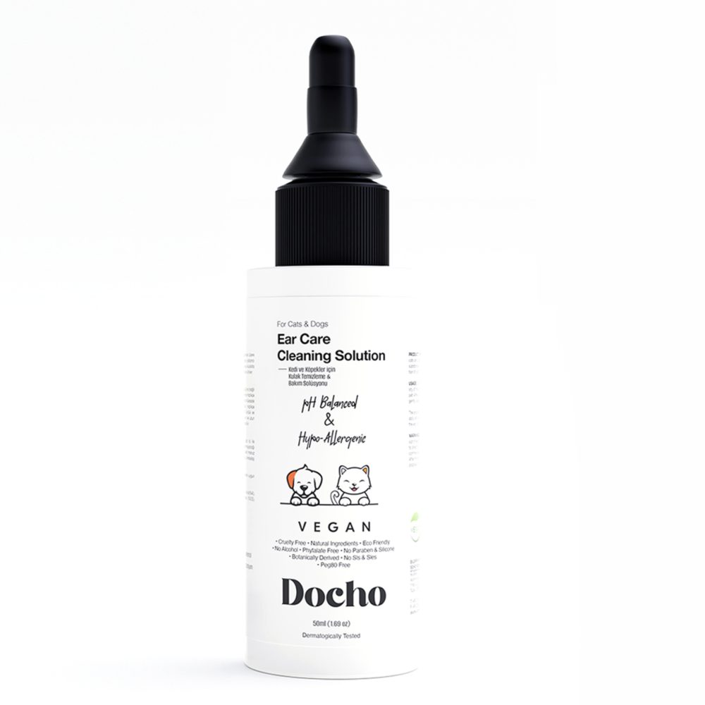 Docho Kedi ve Köpek Kulak Temizleme Bakım Solüsyonu 50 Ml
