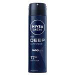 NIVEA MEN Erkek Sprey Deodorant Deep Darkwood Aktif Karbon 150 Ml