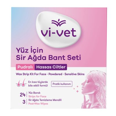 Vi-Vet Purdalı Yüz İçin Sir Ağda Bandı 24'lü