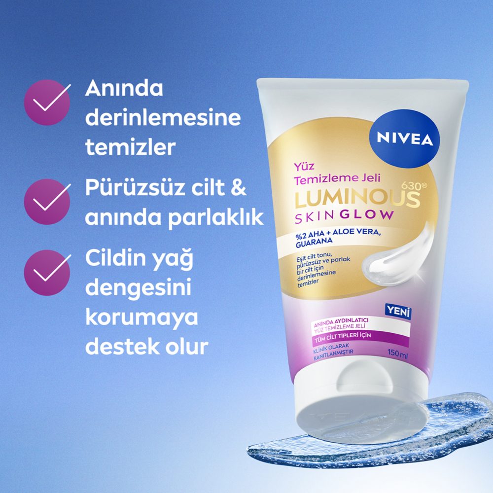 Nivea Skin Glow Anında Aydınlatıcı Yüz Temizleme Jeli 150 Ml