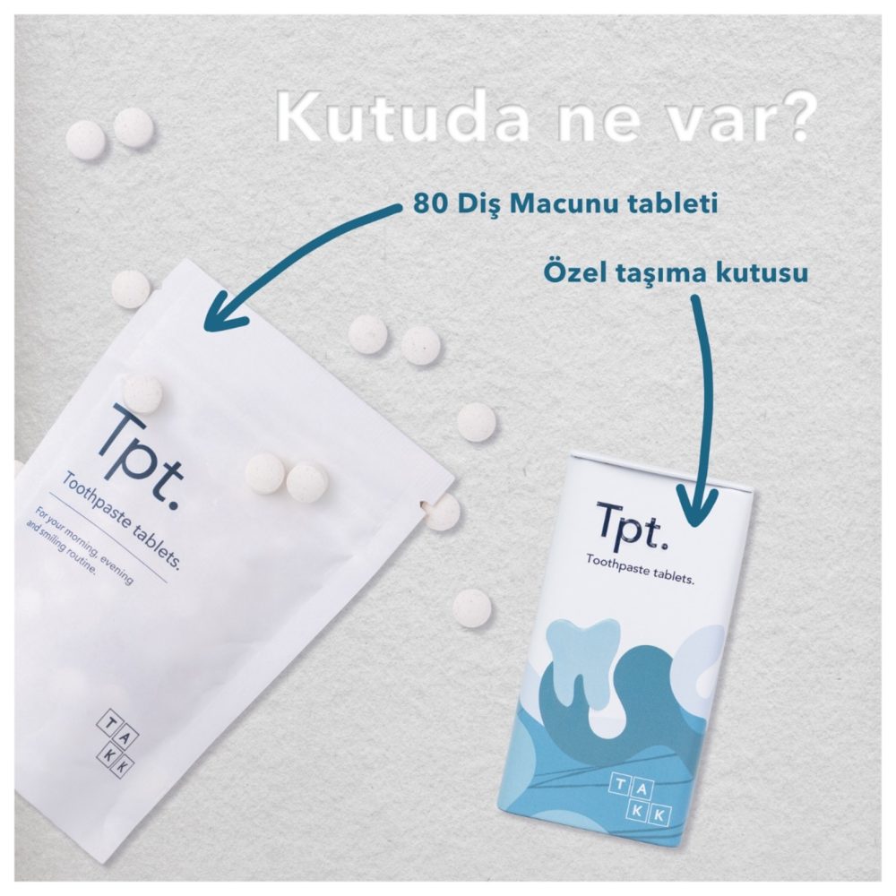 TAKK Tpt. Diş Macunu Tableti Seti Florürsüz