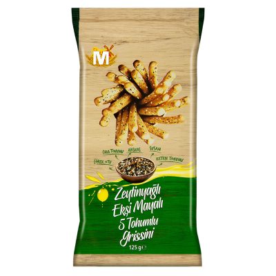 Migros Zeytinyağlı Ekşi Mayalı 5 Tohumlu Grissini 125 G