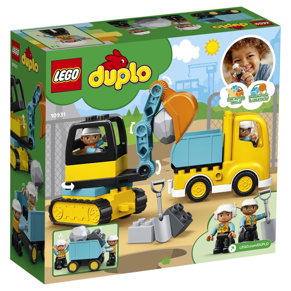 Lego Duplo Kamyon ve Paletli Kazıcı 20 Parça