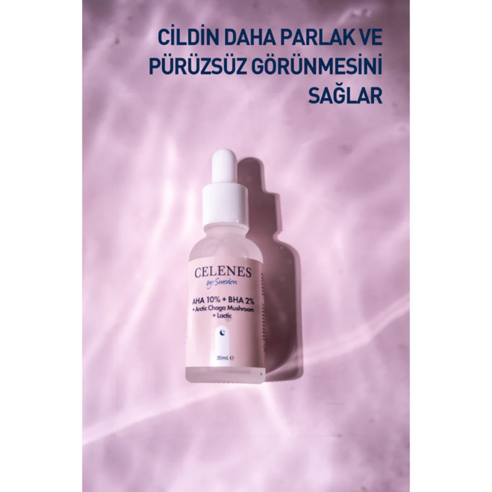 Celenes Aha+bha+laktik A.chaga Mantarı Peeling 30ml