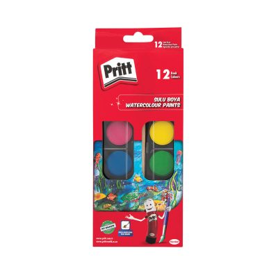 Pritt Büyük Boy Sulu Boya 12 Renk