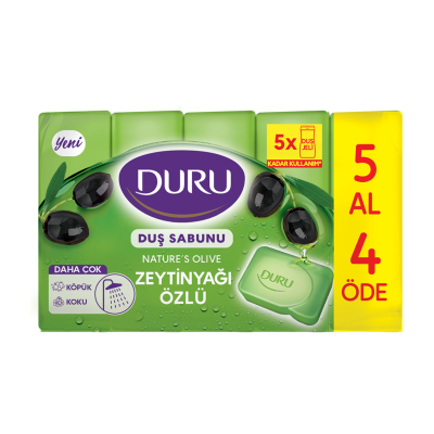 Duru Nature's Olive Zeytinyağı Özlü Duş Sabunu 5 x 150 G
