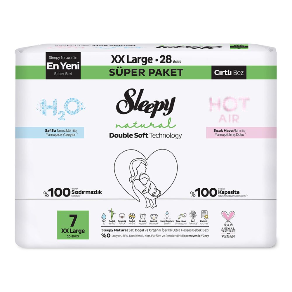 Sleepy Natural Double Soft 7 No 20-30 Kg 28'li