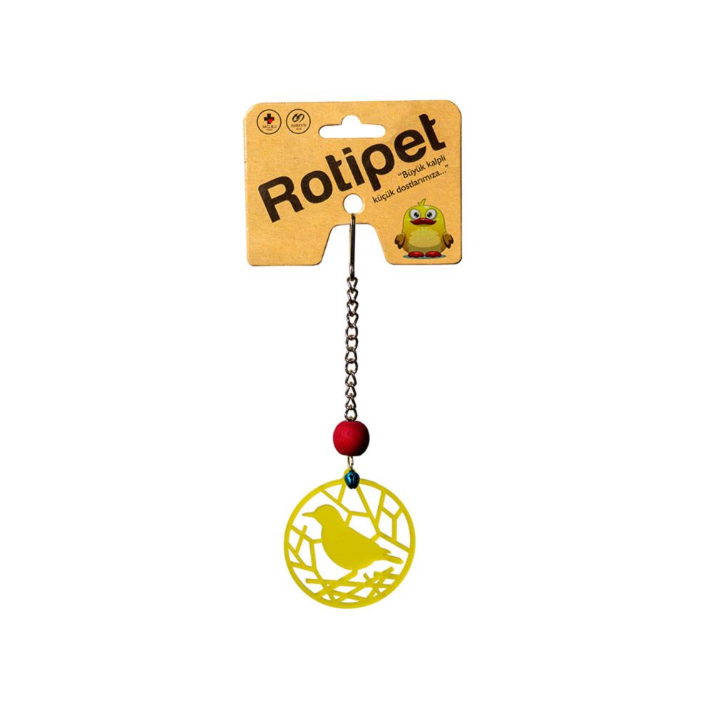 Rotipet Kuş Oyuncağı Akrilik Şekilli Sarkaç 02