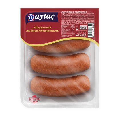 Aytaç Isıl İşlem Görmüş Piliç Parmak Sucuk 400 G