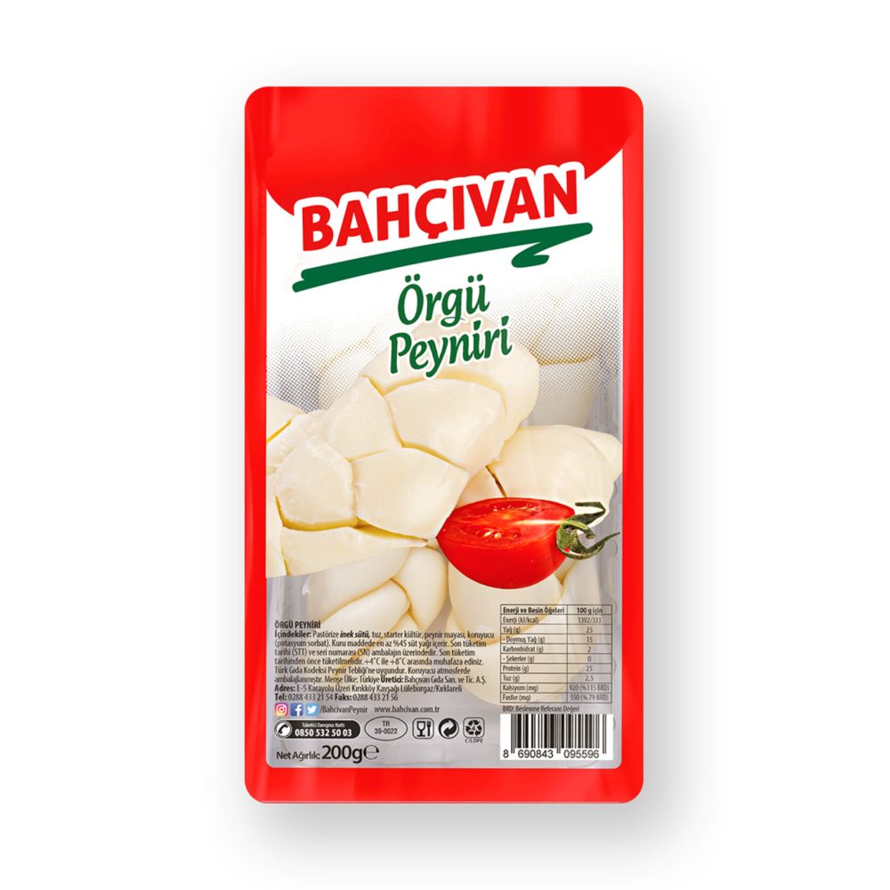 Bahçıvan Örgü Peyniri 200 G