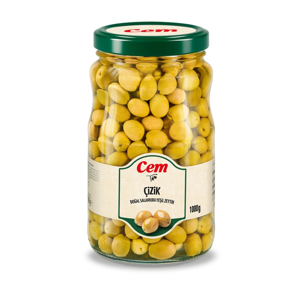 Cem Çizik Yeşil Zeytin 291-350 1 Kg