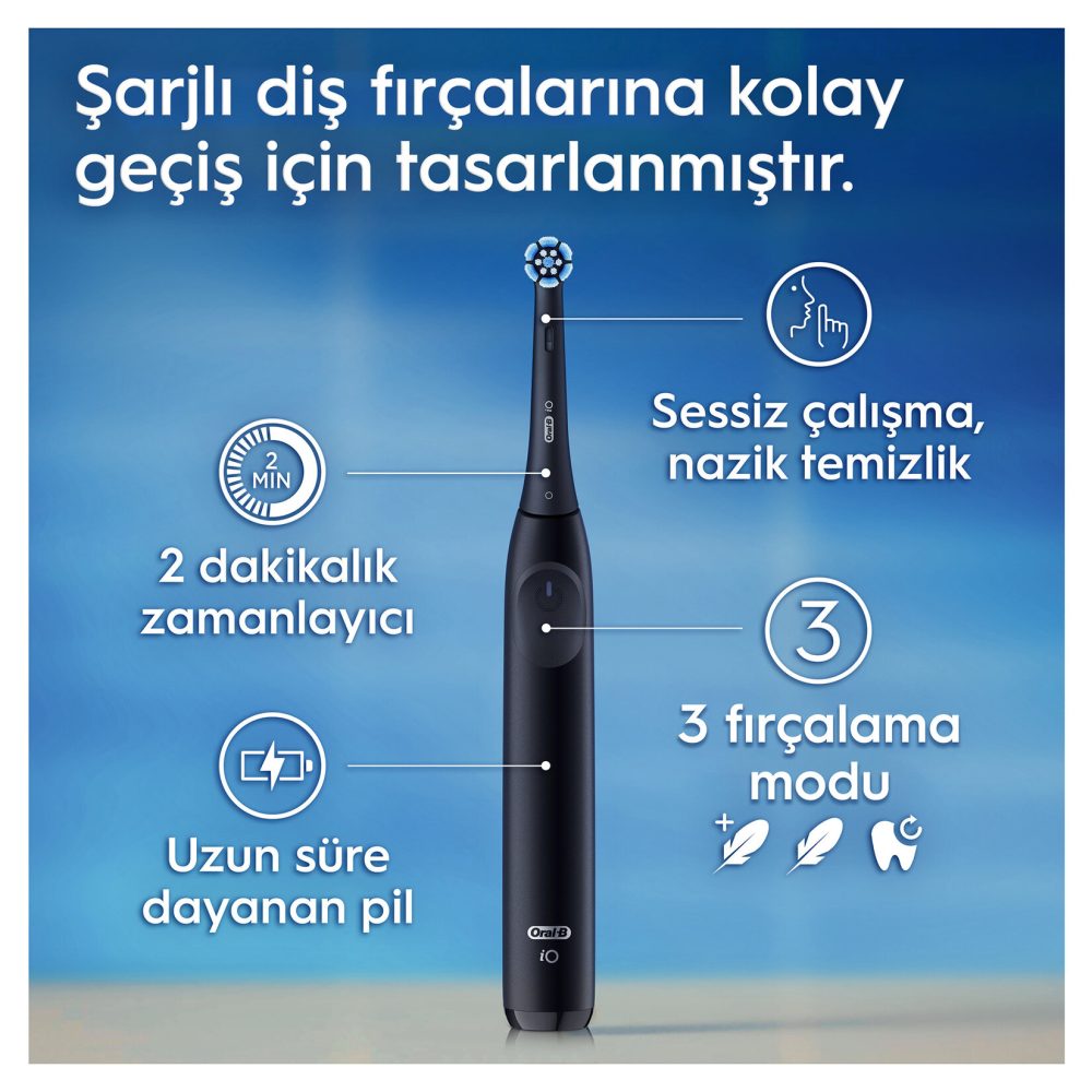 Oral-B IO 2 Şarjlı Diş Fırçası - Siyah