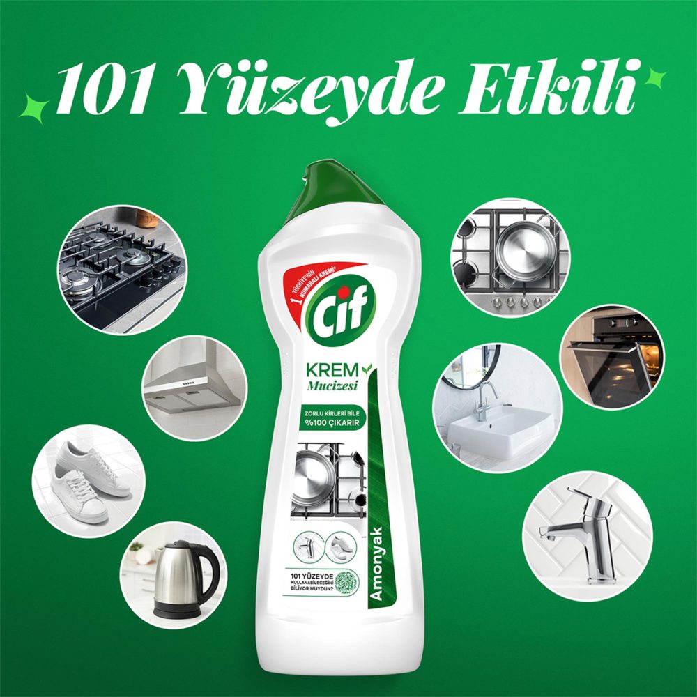 Cif Krem Mucize Yüzey Temizleyici Amonyak 750 Ml