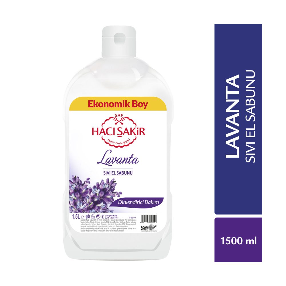 Hacı Şakir Lavanta Dinlendirici Bakım Sıvı El Sabunu 1500 Ml