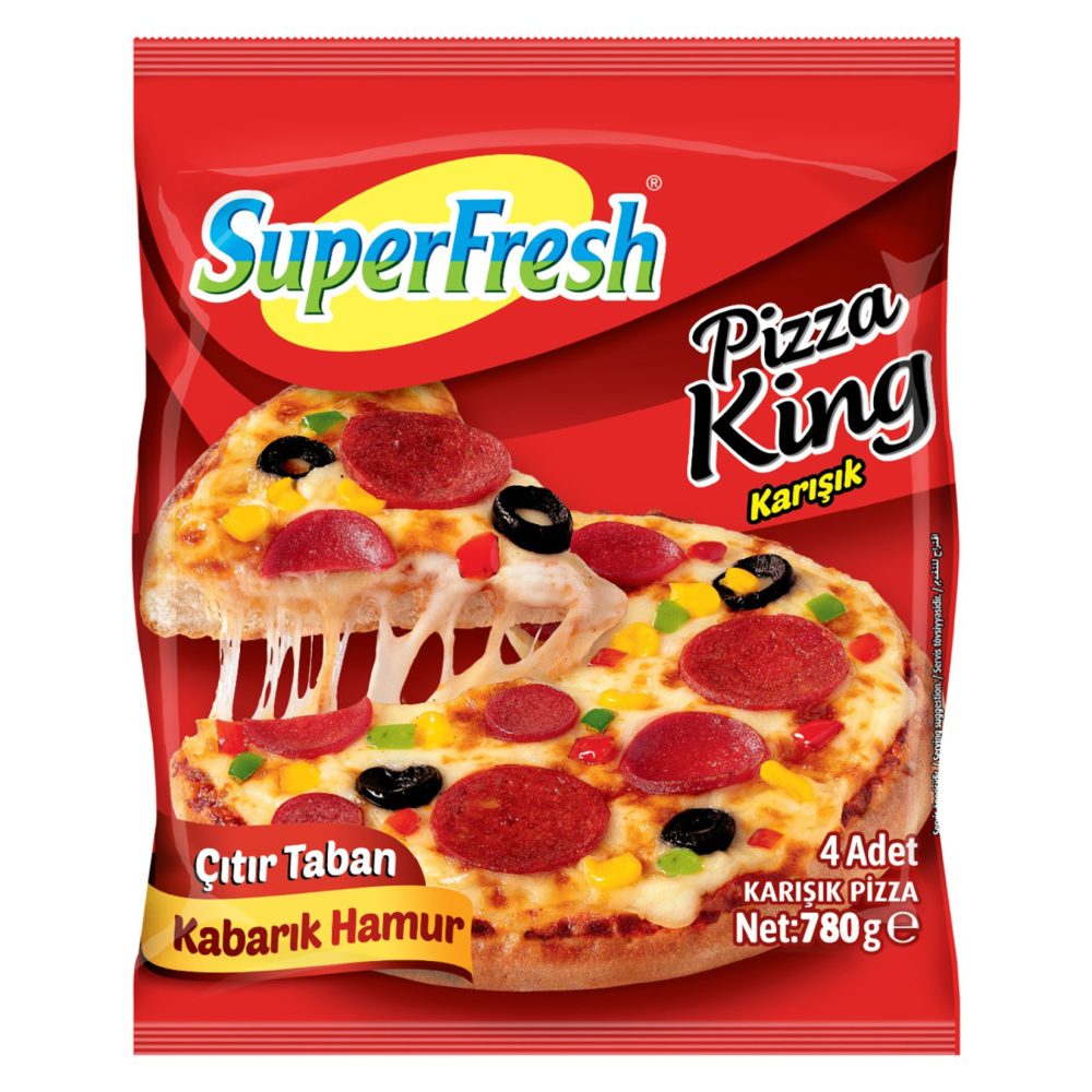 Superfresh Pizza King 4'lü 780 G
