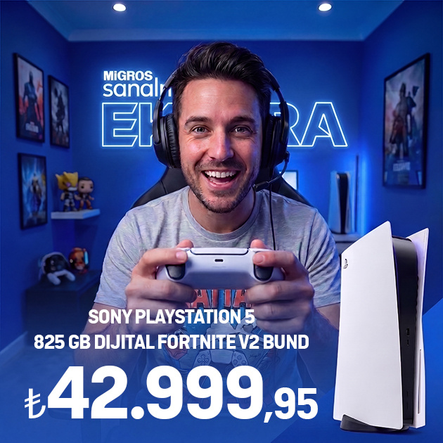 -MEkstra-SONY PLAYSTATION 5 825 GB DIJITAL FORTNITE V2 BUND D8N